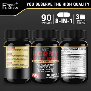 Extractos de Hierba de Cabra en Celo de Alta Calidad con Raíz de Maca Negra para Apoyar la Energía Masculina, Cápsulas de Hierba de Cabra en Celo - Product Image 6