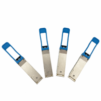Transceiver Optik 40GBASE-LR4 QSFP+ 1310nm 10KM Modul Serat Optik Single Mode MPO DC 5V Garansi 3 Tahun untuk Enterprise Metro