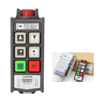 Télécommande sans fil industrielle étanche IP66 à 4 touches (2 doubles + 2 simples) pour verrou de sécurité de grue portique