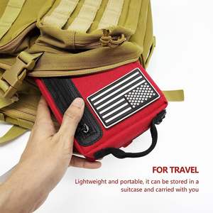 Botiquín de primeros auxilios con múltiples bolsillos, bolsa bien organizada resistente al agua con hebilla giratoria para exteriores, viajes, ciclismo, Camping - Product Image 6