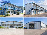 VICDOWEX Bâtiment préfabriqué modulaire de type K personnalisé avec un design contemporain pour le logement des travailleurs du bâtiment et des bureaux de chantier