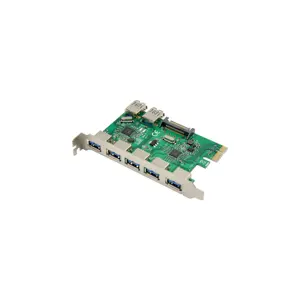긴 수명 고품질 PCI 익스프레스 인터페이스 카드 USB 3.0 5 + 2 포트 내부 어댑터 카드