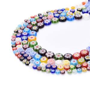 Cuentas de cristal de flores de colores mezclados a granel, suministros artesanales para pulseras de estilo <span class=keywords><strong>Pandora</strong></span>, fabricación de joyas bohemias - Product Image 5