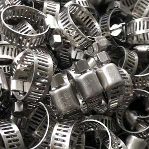 Collier de serrage de type américain pour câbles, <span class=keywords><strong>force</strong></span> de serrage élevée et bonne étanchéité, en acier inoxydable - Product Image 5