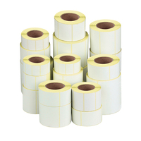 Étiquettes thermiques personnalisées 58x40 Rouleaux d'étiquettes d'autocollant de code à barres thermique direct en papier d'adresse postale thermique