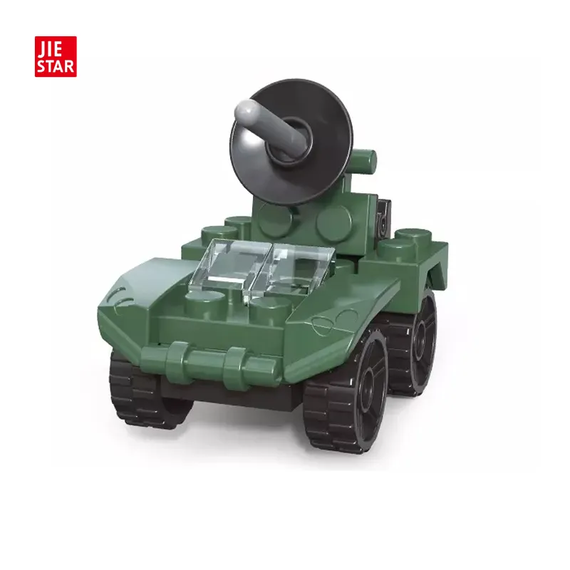 JIESTAR 장난감 도매 20 PC 육군 정찰 차량 자동차 모델 빌딩 블록 세트 저렴한 소형 장난감 자동 판매기