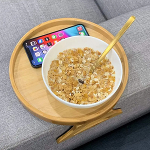 <b>Tray</b> Practical Snack <b>Tray</b> for Remote Control Drink Snacks New <b>Storage</b> <b>Tray</b> Table Armrest Clip-On Natural Small Tool - Product Image 5
