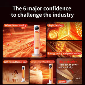 Calentador PTC portátil 2025 para uso en el hogar/oficina, escritorio, Control remoto, eficiencia energética, sobrecalentamiento, calentamiento rápido, Independiente - Product Image 6