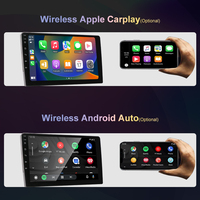 Lecteur GPS Android Auto pour voiture T100, écran tactile, USB, BT, WIFI, Mirror Link, 2 DIN, 1280*720, autoradio, CarPlay, 1 an