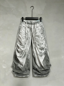 Jeans Vintage Y2K da Uomo ShangJinHe Personalizzati Post-Apocalittici con Lavaggio Sfumato e Schizzi d'Inchiostro, Vestibilità Regolare Distressed, Stile Streetwear - Product Image 2
