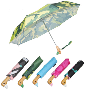 Paraguas Plegable de <span class=keywords><strong>3</strong></span> Secciones con Diseño Personalizado e Impresión, con Mango en Forma de Pato - Product Image 1