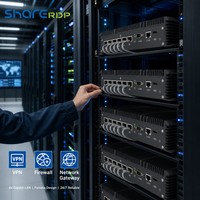 Sharerdp OEM ODM, Mini Computadora Industrial Integrada sin Ventilador con Procesador Intel Core I5 de 7ª y 8ª Generación 7200U 8250U, 6 Puertos Gigabit LAN COM