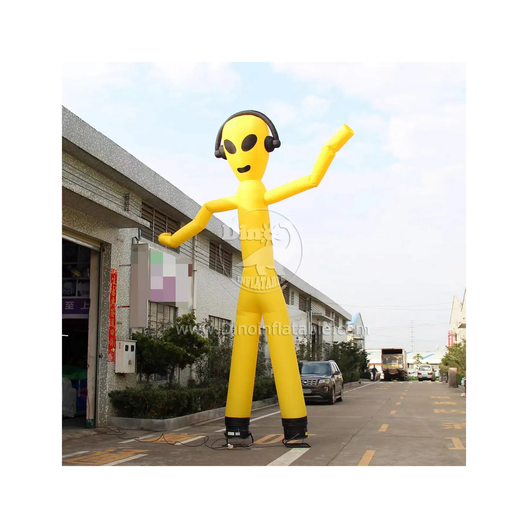 Tùy chỉnh quảng cáo không khí vũ công Inflatable người ngoài hành tinh trên bầu trời đồ chơi vẫy Ống Inflatable chàng để bán
