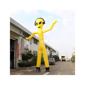 Pubblicità su misura Air Dancer gonfiabile alieno cielo giocattoli sventolando tubo gonfiabile Guy per la vendita