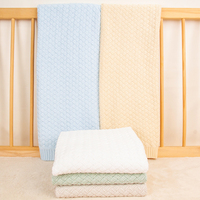 Ruscoeko — couverture de bébé tricotée 100% coton, maillot doux, couchage pour poussette, pomaison, tex
