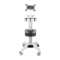Chariot de scanner dentaire sans fil portable HGIH en alliage d'aluminium de haute qualité, 4 roulettes, multifonction, design moderne