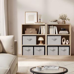 Foldable Storage Organiser Boxes 40 X 30 X 25 cm Non-Woven Fabric Storage <b>Basket</b> Bins with Lids - Product Image 6