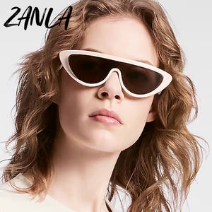 Kacamata Matahari Cat Eye Steampunk Vintage Mewah Y2K 2025 untuk Wanita, Kacamata Pesta Desain <span class=keywords><strong>Split</strong></span> Merah/Champagne, Kacamata Punk - Product Image 4