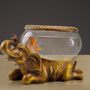 Acuario de Resina con Forma de Elefante, Decoración <span class=keywords><strong>para</strong></span> el Hogar, Pecera <span class=keywords><strong>para</strong></span> <span class=keywords><strong>Tortugas</strong></span>, Adornos <span class=keywords><strong>para</strong></span> Sala de Estar y Estudio, Superventas - Product Image 2