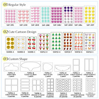 Patchs Hydrocolloïdes pour l'Acné 8-16mm à l'Acide Salicylique, OEM, Marque Privée, Forme Personnalisée, Emballage