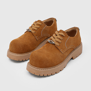 202625 <span class=keywords><strong>Scarpe</strong></span> Derby Retrò alla Moda con Punta Larga, Nuove <span class=keywords><strong>Scarpe</strong></span> da Ufficio Gialle con Suola Spessa per <span class=keywords><strong>Uomo</strong></span> - Product Image 2
