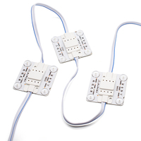 Module LED 220V pour boîte à lumière 65 * 65mm 1.5W, module LED Blockchain 3030 avec lentille à réflexion diffuse pour enseigne publicitaire