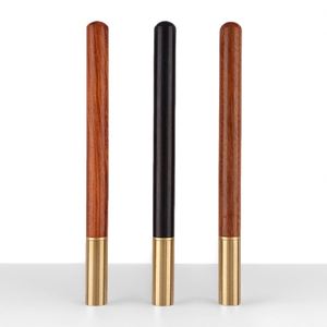 Eco Friendly Black Brown Luxury Gold <b>Roller</b> Gel Pen Ballpoint Wooden Pen Office Business Gifts Customizable Logo for Men - Product Image 2