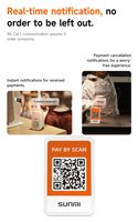 Notification en temps réel Sound Box 2100mAh Batterie Éviter le défaut de paiement Machine 4G Connect Mobile Machine