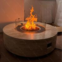 CRUISE Mobilier de jardin sur mesure Canapé d'extérieur Chauffage au gaz naturel Feu de joie au bois Barbecue Poêle Table ronde Foyer