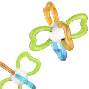 BPA-free Silicone đồ chơi mềm Teether vòng cho 6-12 tháng trẻ sơ sinh tái sử dụng trẻ sơ sinh mọc răng và nhai đồ chơi - Product Image 4