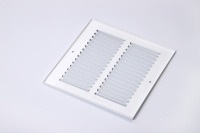 Grille de ventilation carrée personnalisée RA0808 pour climatiseur, design moderne, en plastique et acier durables, pour extérieur, sous-sol et espaces de vie