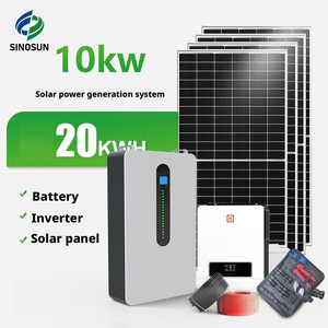 SINOSUN Sistema Solar Doméstico de 10kW Fuera de la Red, Controlador MPPT, Almacenamiento de Iones de Litio, Paneles Solares Monocristalinos, Salida de 110V/220V - Product Image 1