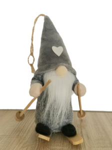 Décoration de Noël, petit gnome en peluche, style Nouvel An 2025, écologique, cadeaux tendance, fournitures de fête, décoration suspendue de lutin de Noël - Product Image 3