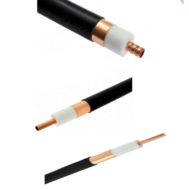Corrugated Heliax Pure Copper 5d-fb/7d-fb/8d-fb/10d-fb/12d-fb Coaxial Cable 50ohm Telecom Communication PE Foam Communication