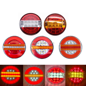 Luz Trasera LED de 24V para Camión, Lente Roja, Señal de Giro Secuencial, Luz de Freno Trasera para Remolque y Camión - Product Image 6