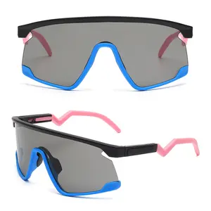 Gafas de sol clásicas de plástico con lentes negras, gafas para montar en motocicleta, gafas de sol especiales sin montura