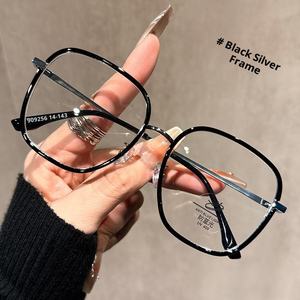 新大型無地ユニセックスファッショナブルフルフレーム軽量アンチブルーライトリーディングメガネダイヤモンドフェイス形状近接サイト - Product Image 6