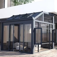 Véranda autoportante 4 saisons en aluminium Design moderne personnalisé Véranda solarium de haute qualité Cour en verre étanche Parc Hôtel