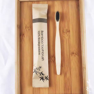 Brosses à dents en bois naturel biodégradables et recyclables avec logo personnalisé en gros pour adultes, enfants et bébés, à poils doux en bambou - Product Image 5