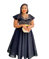 Robe de soirée de luxe pour femme musulmane africaine 2026, blanche, ornée de diamants, avec ceinture dorée, manches courtes, pour l'été K0416