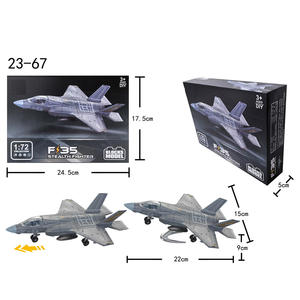 Modèle d'<span class=keywords><strong>avion</strong></span> <span class=keywords><strong>militaire</strong></span> de chasse F-35 de l'armée de l'air à l'échelle 1/72/100, jouet d'<span class=keywords><strong>avion</strong></span> <span class=keywords><strong>militaire</strong></span>, jeu de simulation, modèle d'<span class=keywords><strong>avion</strong></span> pour enfants, <span class=keywords><strong>bombardier</strong></span>, blocs de construction - Product Image 3