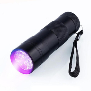 Màu Đen Ánh Sáng UV Đèn Pin 12 LED 395nm Tia Cực Tím Nước Tiểu Detector <span class=keywords><strong>Torch</strong></span> Linterna Cho Chó/Mèo/Pet Nước Tiểu Và Khô Vết Bẩn - Product Image 4