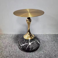 Table de chevet marbrée de luxe meubles de maison meubles de salon appartement ensemble de Table basse canapé Table d'appoint stockage Tables d'extrémité
