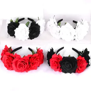 Festival Party Fancy Hair Bands Mexican Headpiece Bride Headband Holiday Party Simulation Flower Headband