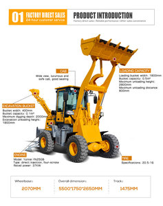 حفار خلفي صغير 4 × 4 مع حفار خلفي مرفق - Product Image 2