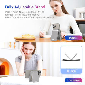 Portefeuille Apple Find My MagSafe en Cuir PU, Support de Carte Magnétique Blocage RFID pour iPhone, Logo Personnalisé OEM ODM - Product Image 2