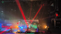 Infinity Rotation LED Beam Par Laser Strobe 4in1 Efecto de luz Movimiento de 360 ° y proyección Par para clubes, fiestas y eventos