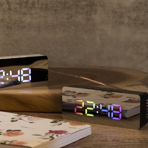 Đồng Hồ Báo Thức Màn Hình Gương Trang Điểm LED Bán Chạy Hàn Quốc Đồng Hồ Báo Thức Kỹ Thuật Số LED Đồng Hồ Gương LED - Product Image 2