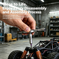 Jeu de tournevis à cliquet haute dureté, outils de réparation domestiques polyvalents, type T, économiseur d'effort pour les espaces étroits