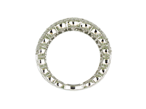 Anillo de Boda de Media Luna de Alta Joyería, Diseño de Joyería Personalizado de Excelencia, Oro de 18k, Diamante 100% Natural, para Mujer - Product Image 5